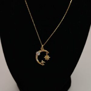 Cadena plata dorada 08