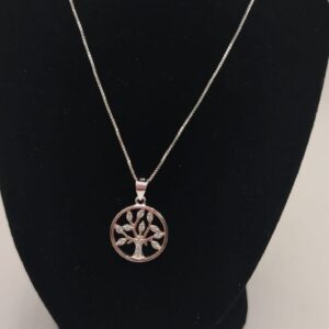 Cadena plata dorada 16